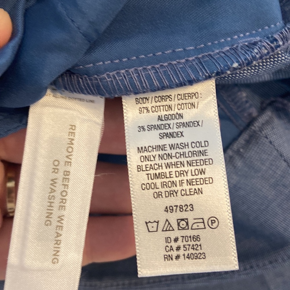 LOFT Riviera Cropped Pants in Blue size 10 brand new inseam 26” waist 34” - Picture 12 of 12